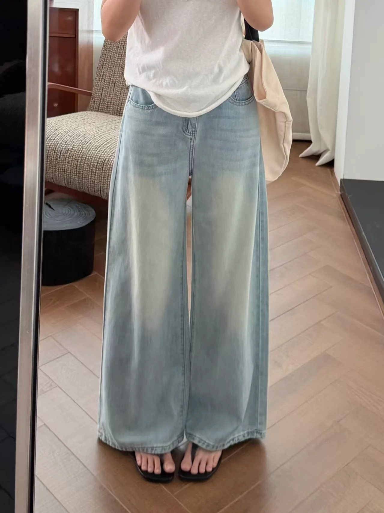High-Waist Wide-Leg Tencel Pants - kcplan
